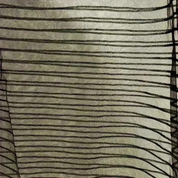 SHEIN Drop Shoulder Striped Mesh Sheer Top - Picture 2 of 4